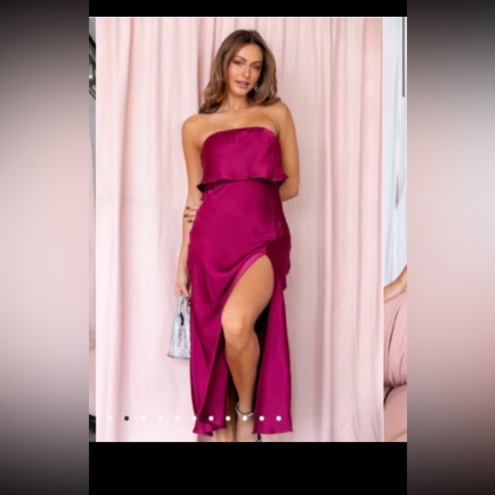 Gorgeous berry color dress. Size XL. Petal and Pup brand